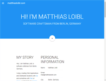 Tablet Screenshot of matthiasloibl.com